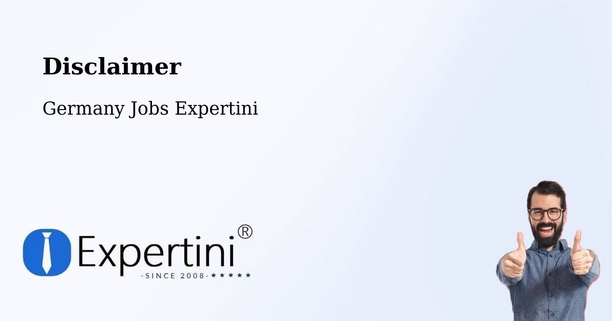 Disclaimer – Hemmingen - Germany Jobs Expertini
